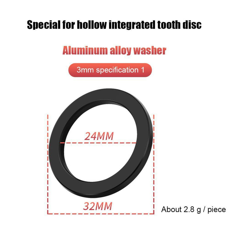 One Piece Bike Crankset Washers Bicycle Crank Set Chain Wheel Spacer (3mm)