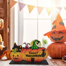 Halloween Wooden Pumpkin Ghost Hanging Door Signs Party Ornaments Decorations