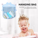 Water Toys Storage Bag Toys Organizer with Traceless Suction Cups (Blue) Newly