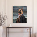 #A Gentleman Dog Oil Paint By Numbers Kit DIY Acrylic Painting on Canvas Framele