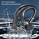 LED Digital Hanging Ear Earbuds Waterproof Bluetooth Compatible In-Ear Heads