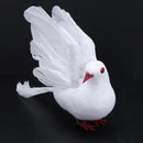 White Foam Artificial Feather Wings Simulation Pigeon Wedding Decor Spread