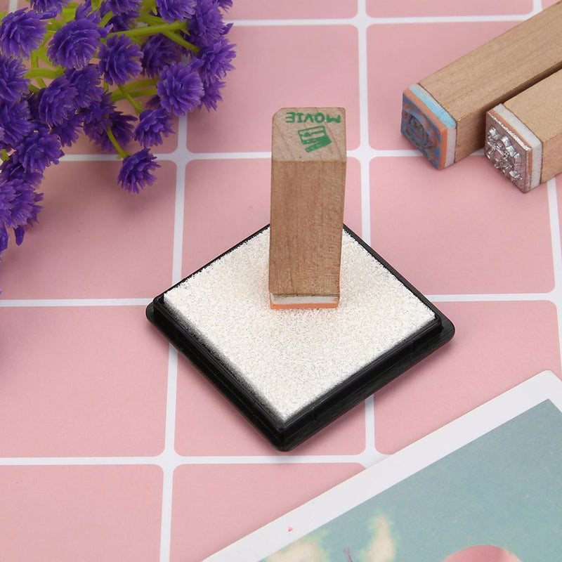 Fingerprint Square Inkpad for DIY Scrapbook Card Paper Craft Stamp (White) Newly