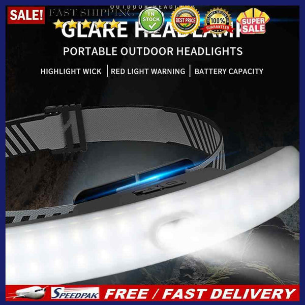 Portable Headlamp 6 Modes Waterproof Head Torch Flashlight for Camping Fishing