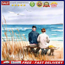 20X20cm Back View of Old Couple Frameless Oil Paint By Numbers DIY Painting K