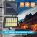 LED Outdoor Solar Garden Waterproof PIR Motion Sensor Wall Light (120COB A)