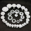 33pcs Sugarcraft Cake Decorating Fondant Plunger Cutters Tools Mold