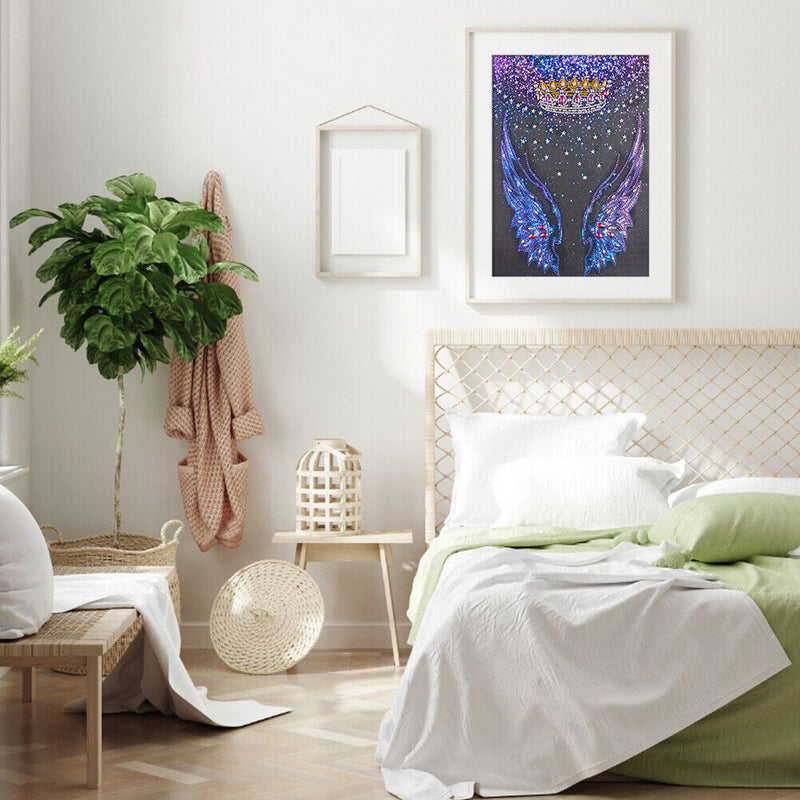 Partial Special Shape Drill Diamond Paint Angel Wing Mosaic Rhinestone Picture