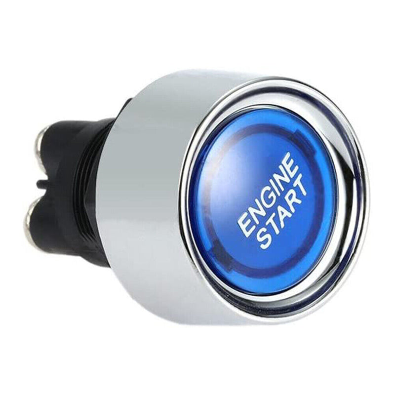 Start Switch DC 12V 50A Start Engine Button Stater Ignition ON/OFF (Blue)