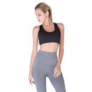Women Fitness Sports Yoga Gym Bra Push Up Padded Cross Back Vest(Black/S)-2