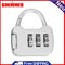 Portable 3 Digit Combination Backpack Mini Password Lock Luggage Case for Travel