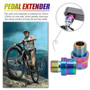 1 Pair MTB Road Bicycle Dazzling Pedal Axle Extension Shaft Bike Pedal Extend