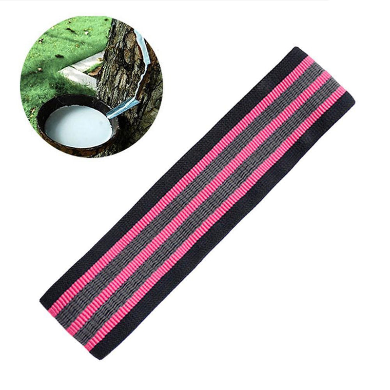 Latex Cotton Stretch Elastic Resistance Bands Hip Fitness Tool (Red L)