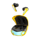 Wireless Earbuds Bluetooth-compatible 5.2 TWS Sport Gaming Headset (Yellow)