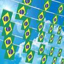 Bunting Brazil Flag 5 Metres 20 Flags Football Brazilian Brasil Country#