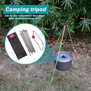 Picnic Cooking Pot Hook Holder Aluminum Alloy Outdoor Campfire Camping Tripod