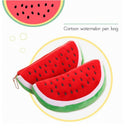 Cute Pencil Cases Fruit Stationery Watermelon Plush Cartoon Pencil Bags