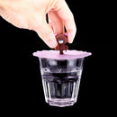 Transparent Cherry Cartoon Silicone Cup Cover Heatproof Reusable Lid (Bear)