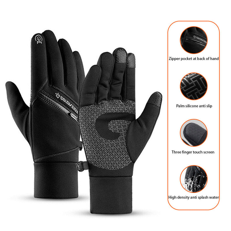 Thickened Fleece Gloves Women Men Touch Screen Warm Motorcycle Riding Centers