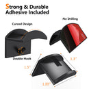 Adhesive Hat Hooks for Wall (10 Pack) - Baseball Caps Hangers Rack (Black) Newly