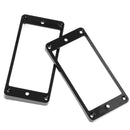 2pcs Guitar Curved Humbucker Pickups Frames Holder Mounting Rings(Black) Newly