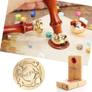 Wax Seal Stamp Retro Round Star Moon Sealing Wax Dedicated Copper Head (E) Newly