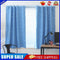 4pcs 100x130cm Full Blackout Shading Stars Curtains Hook Grommet Blue