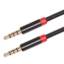 2m 3.5mm Audio Cable Nylon Braided AUX Extension Cord for Speaker Car MP3