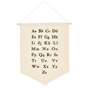 Learning Tools Home Decoration Hanging Canvas Pennant Wall Banner Alphabet