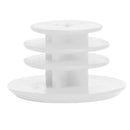 2pcs Bicycle Handlebar Plug Plastic Mountain Bike Grips End Covers (White)