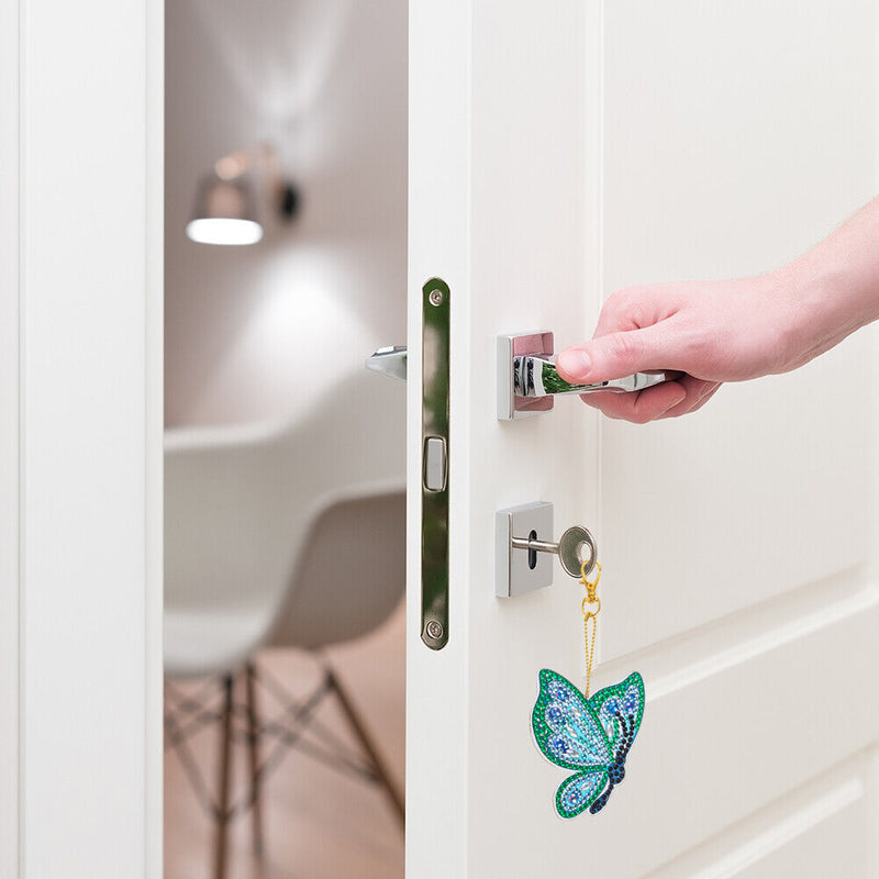 Calf 5D Diamond Painting Keychain Slap Luminous DIY Bag Pendant (dsk009)