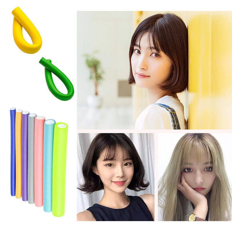 Flexible Hair Rollers Sleeping Hairdresser Tools Hair Wave Curling Rods No Heat