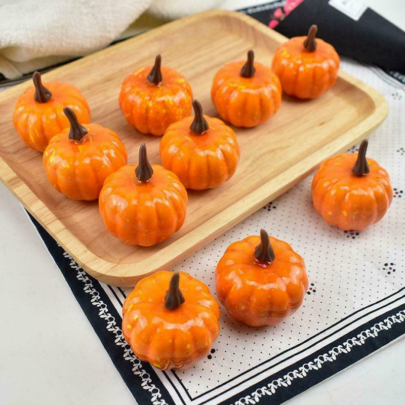 Decor Mini DIY Foam 12Pcs Small Handwork Simulation Artificial Pumpkin Props
