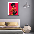 Diamond Painting 5D DIY Black Girl Full Round Drill Rhinestone Picture Kit