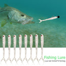 8pcs/lot Soft Fish Fork Tail Fishing Lures Artificial 1.7g 8cm Bionic Baits F