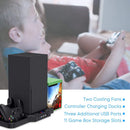 Vertical Stand for Xbox Series with Cooling Fan and Dual Controller Charger Port
