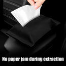 Car Tissue Box Auto Suede Paper Towel Backseat Napkin Case Storage (Black) Newly