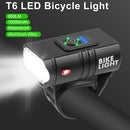 MTB Bike Handlebar Front Light Night Safety Riding 6 Modes Lighting Headlight