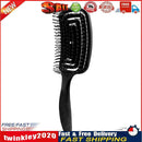 Arc Massage Comb Wide Teeth Anti-static Styling Smooth Hair Combs (Black) Newly