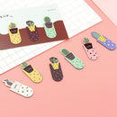 3pcs /Set Gift Cute Cartoon DIY Paper Clip Cactus Bookmark Notes Magnetic