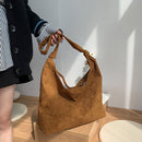 Fashion Winter Corduroy Shoulder Bag Women Autumn Large Capacity Shopping Bags