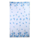 Tulip Flower Yarn Sheer Window Curtain Scarf Drapes for Bedroom (Blue) Newly