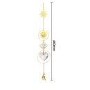 Hanging Moon Sun Heart Ball Light Catcher Crystal Outdoor Wind Chime (67) Newly