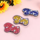 3pcs Love Heart DIY Full Drill Diamond Painting Hair Clip Rhinestone Hairpins