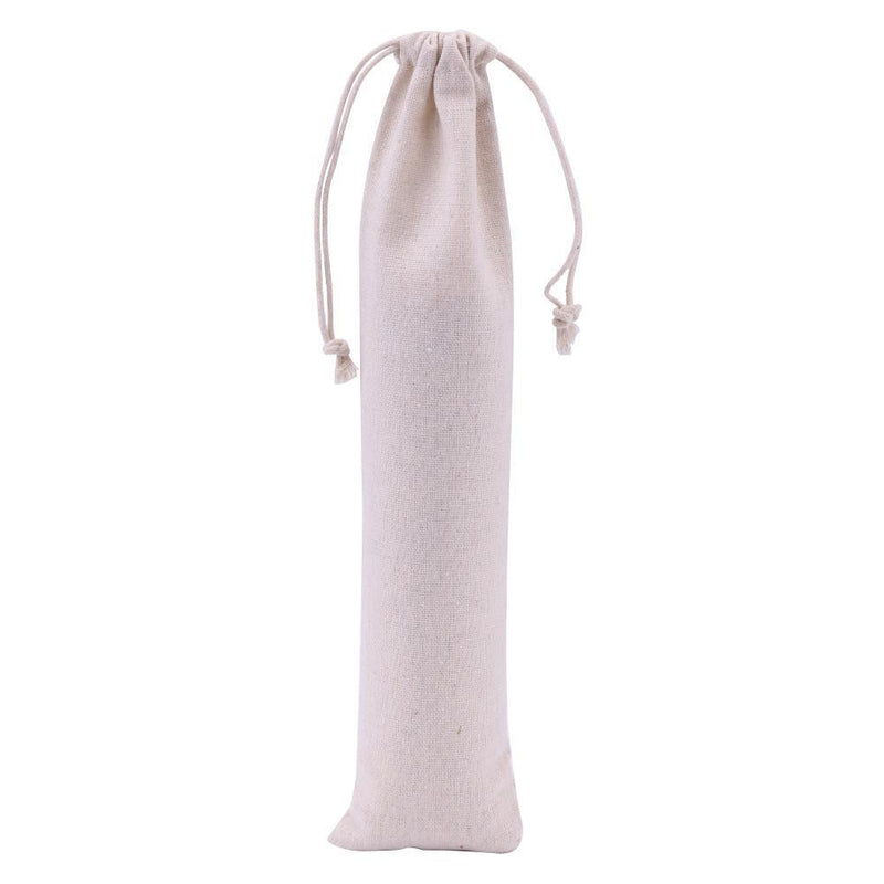 Reusable Stainless Steel Straw Storage Bag Metal Drinking Straws Organizer Newly