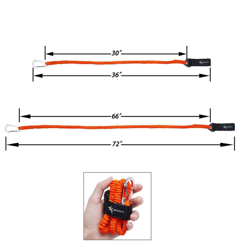 2x Kayak Paddle Leash Safety Boat Fishing Rod Pole Coiled Lanyard Tie Rope Newly