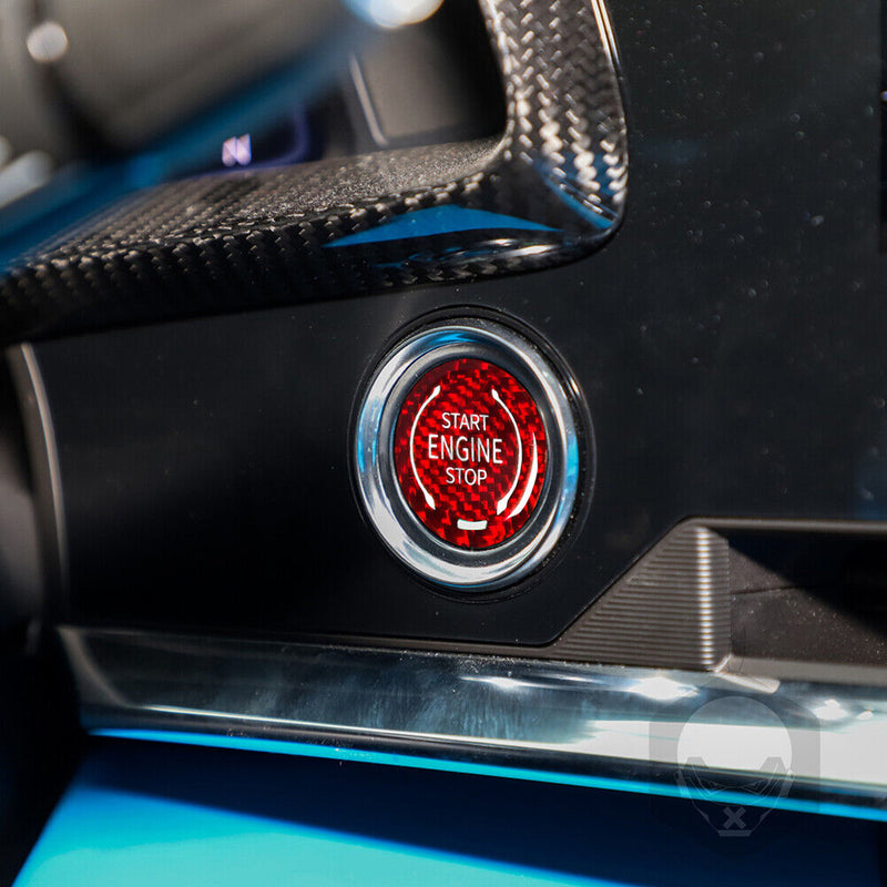 Engine Start Stop Ignition Key Ring Cover for Chevrolet Corvette C8 2020 2022