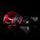 Baitcasting Reel 8.2/1 Max Drag 8kg Casting Carp Fishing Reel (Red Right) Newly