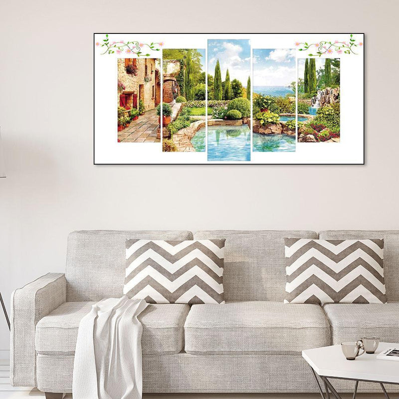 5pcs 5D DIY Full Drill Diamond Painting Manor Embroidery Cross Stitch Kits Decor
