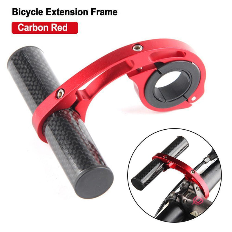 10cm Bicycle Handlebar Extender Bike Front Light Computer Bracket (Red)